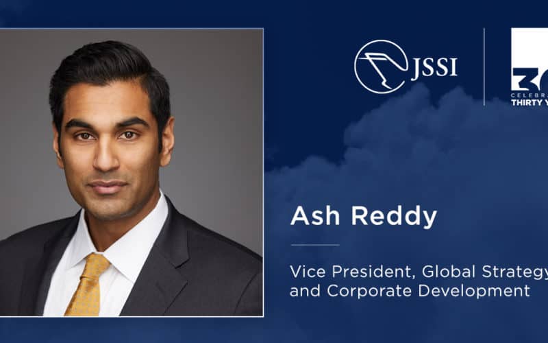 JSSI Names Ash Reddy to New Role of Vice President, Global Strategy & Corporate Development