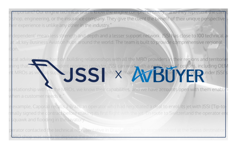 JSSI AvBuyer Choosing Engine Maintenance Programs